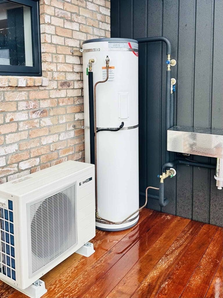 ecoplus heat pump hot water cylinder installed by regency plumbing