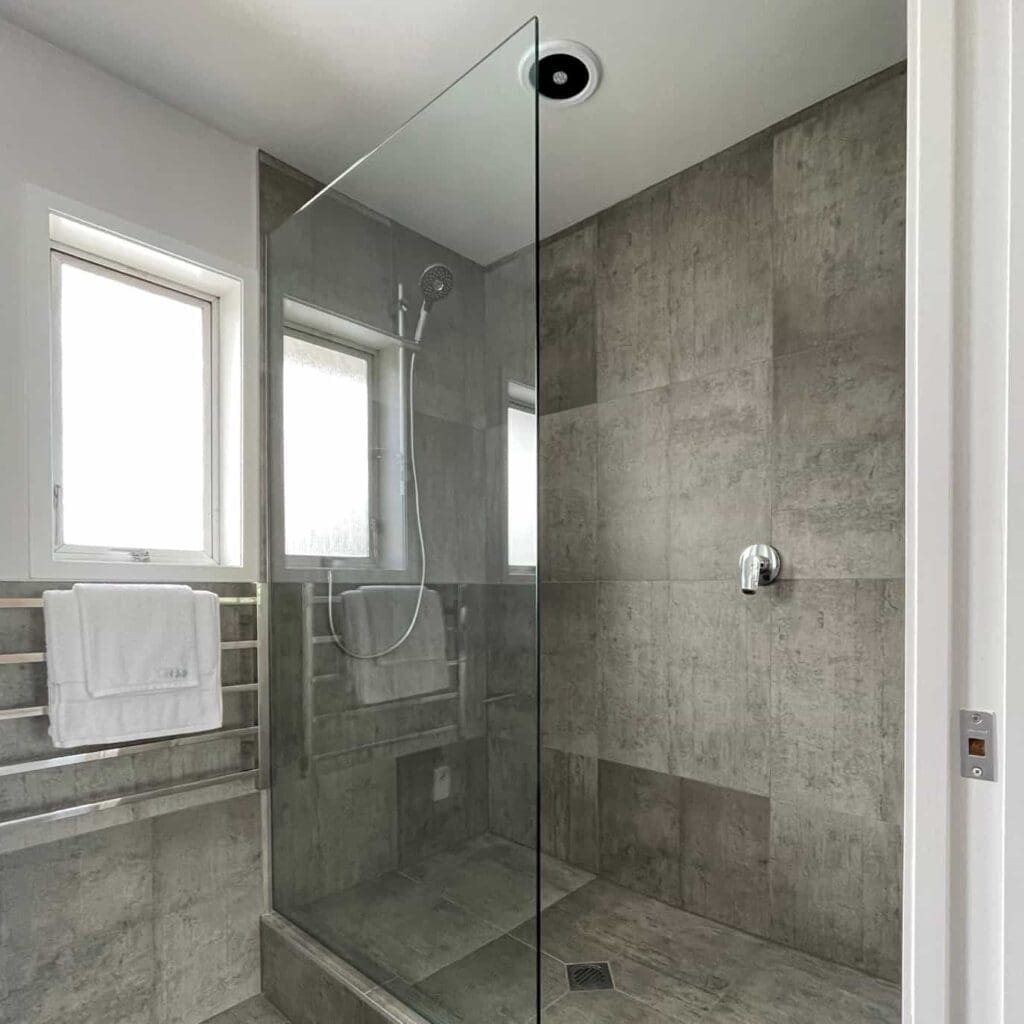 New tile shower - big shower