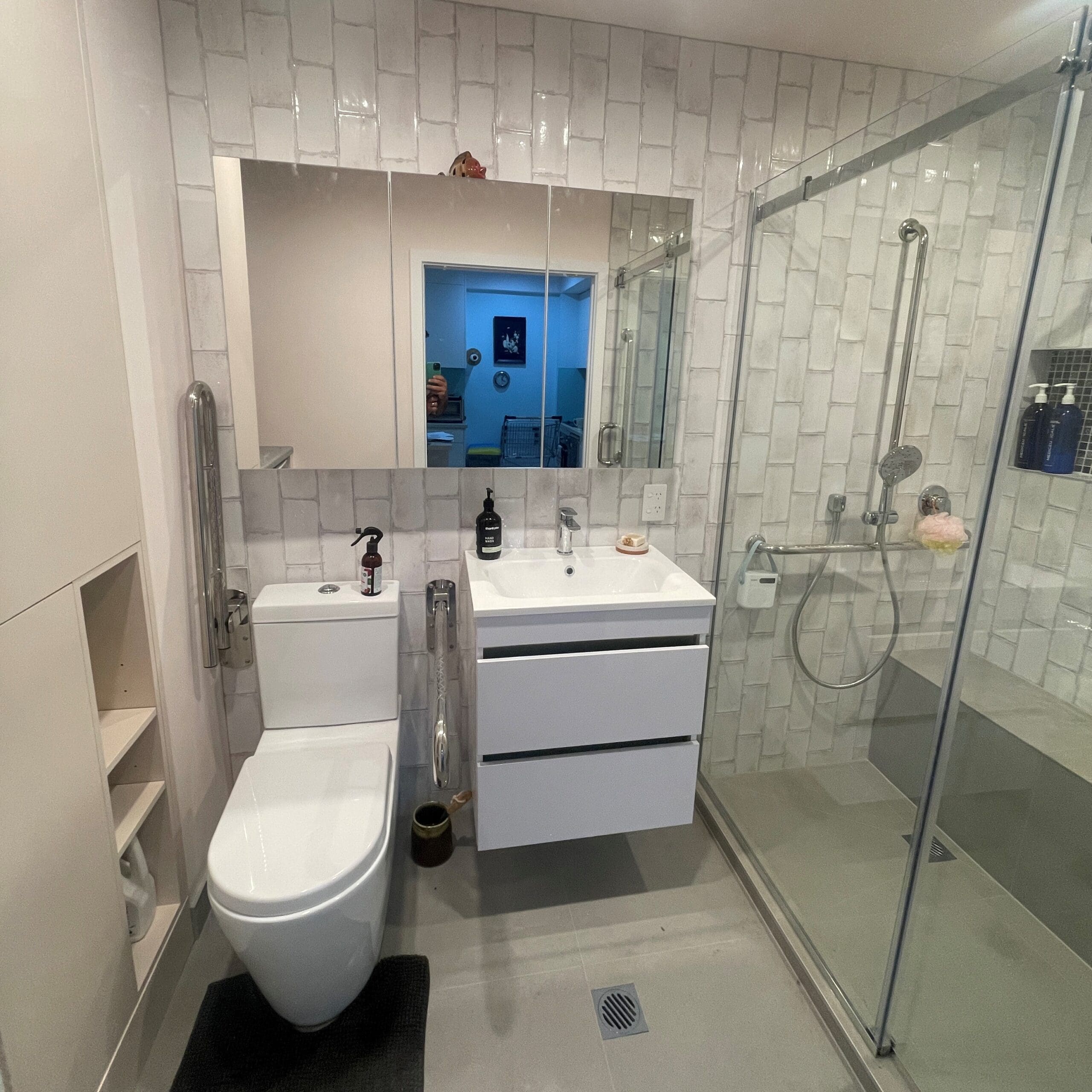 CARE SUITE BATHROOM LAUNDRY – CONSENTED BATHROOM – TILED SHOWER – REGENCY PLUMBING 2