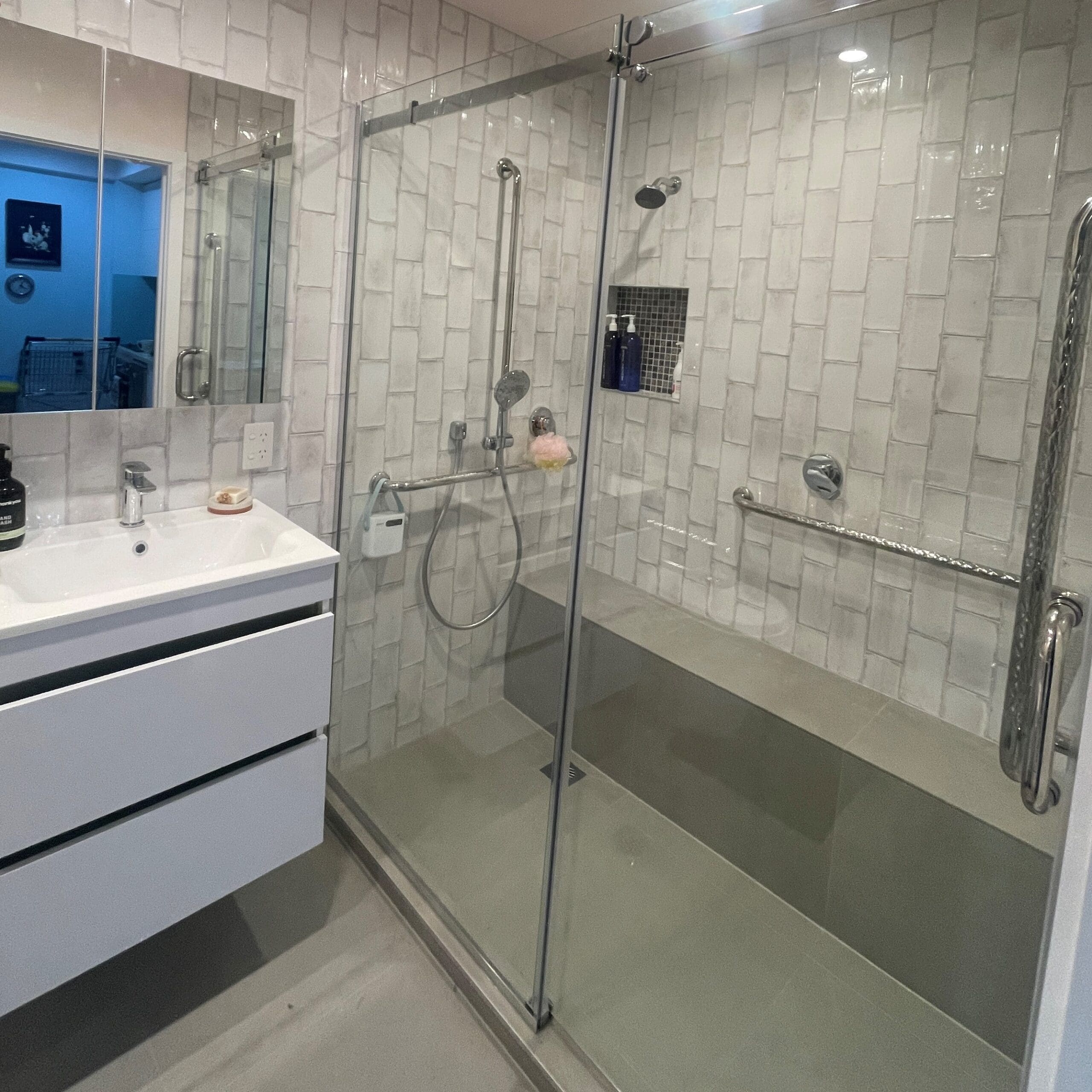 CARE SUITE BATHROOM LAUNDRY – CONSENTED BATHROOM – TILED SHOWER – REGENCY PLUMBING 3
